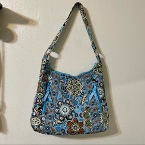 Vera Bradley blue printed shoulder bag